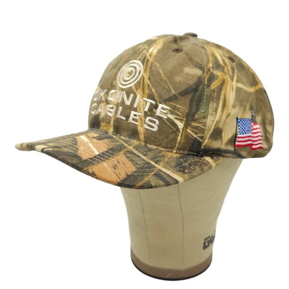 Realtree Advantage MAX 4 HD Camo Snapback Cap Trucker Hunting Hat Okonite Cables - Picture 2 of 15